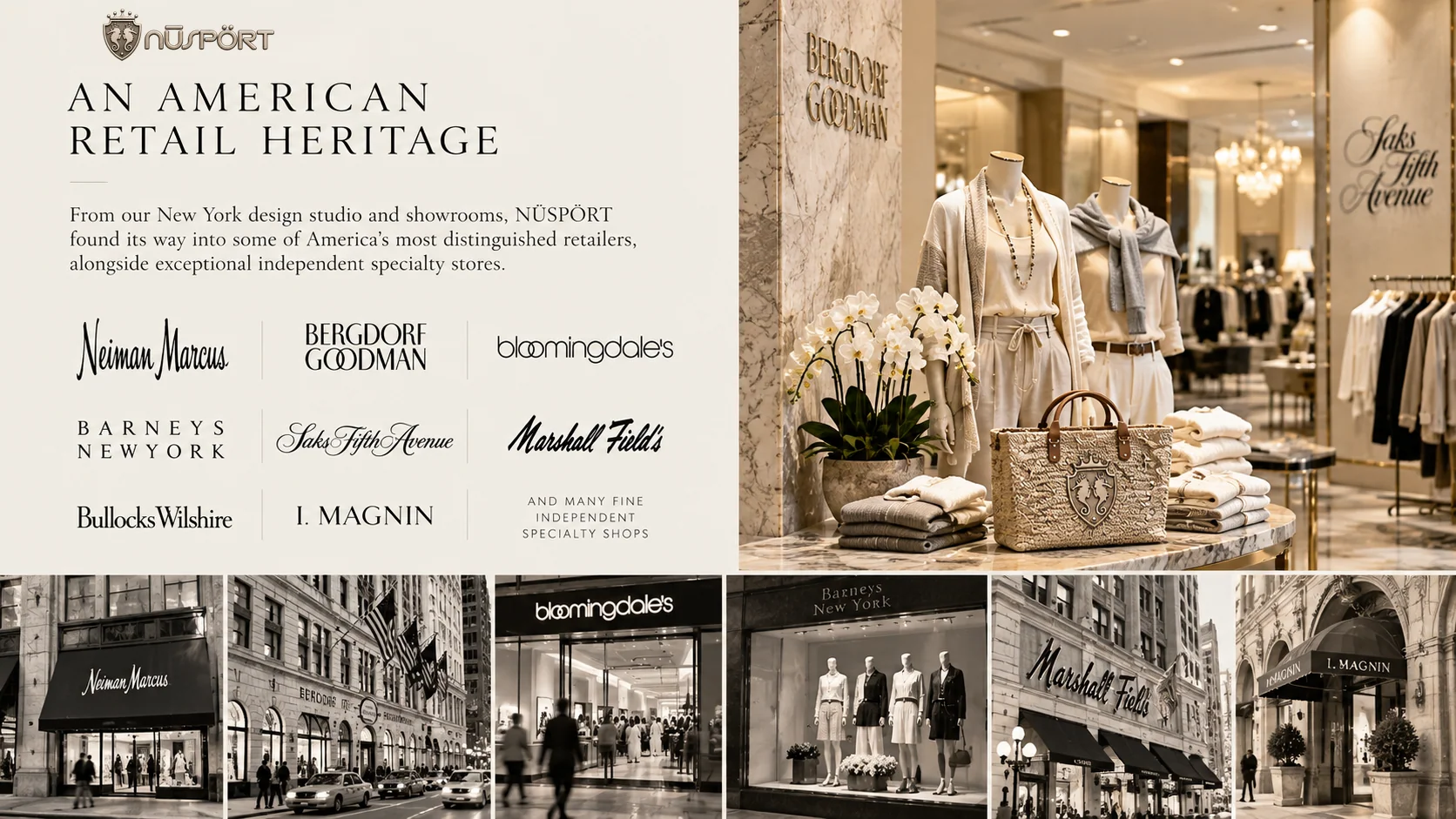 NŪSPÖRT retail heritage editorial